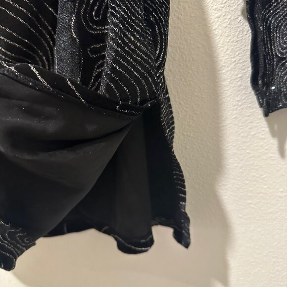 🎀H&M Divided Black Swirl Sparkly Mini Dress - Black - Picture 7 of 9